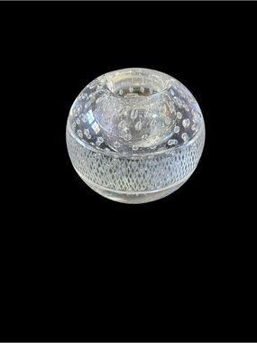 Thomas Webb, England - fine Large Controlled Bubble Crystal Match Striker